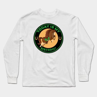 Today Is My Birthday Horse Long Sleeve T-Shirt